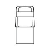 Chrome Plated Brass 1-5/8 In Spud Adaptor 5-1 For American Standard Faucet Handles