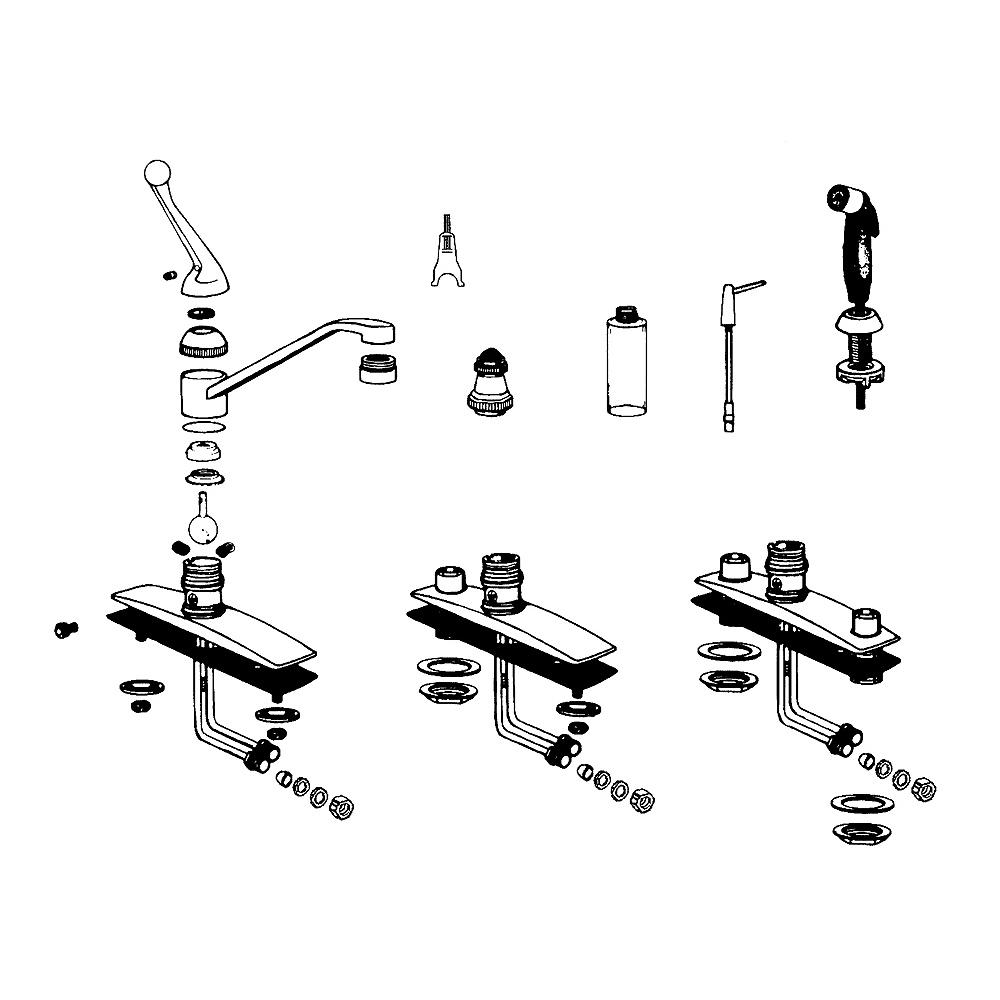 Single Handle Kitchen Faucet 1.8 Gpm Delta