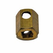 Spud Brass Hex B 1/4 & 3/8