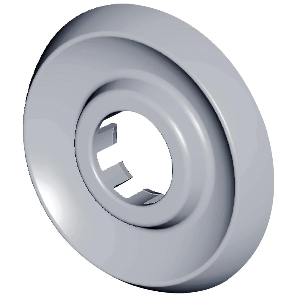 Escutcheon Round Chrome Delta