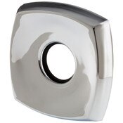 Escutcheon, 4 Inch, Square Chrome