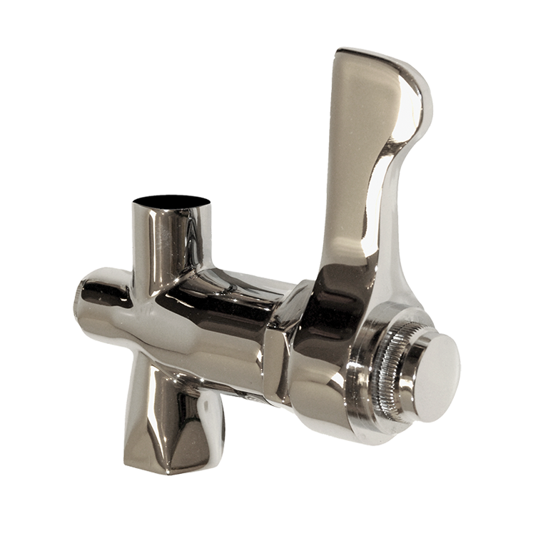 Faucet Valve, Model 5830Lf, Polished Chrome-Plated Brass Lev