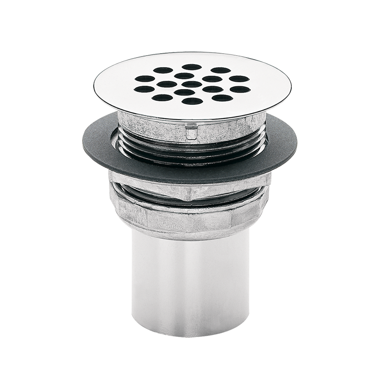 Waste Strainer, Model 6454 Is A Polished Chrome-Plated Solid