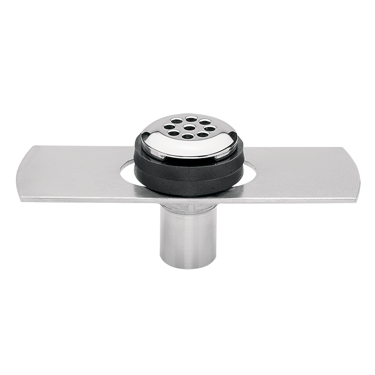 Waste Strainer, Model 6461, Polished Chrome-Plated Brass Van