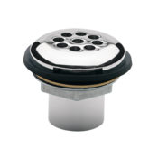 Waste Strainer, Model 6462, Polished Chrome-Plated Brass Vandal-Resistant Combination Waste Straine