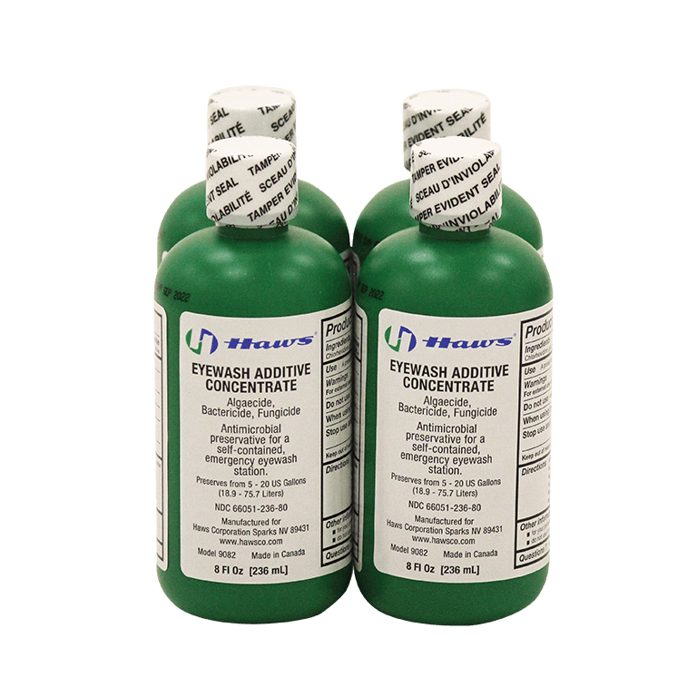Biostatic Water Additive Solution for Eyewash, Package of Four 8 Oz. Bottles