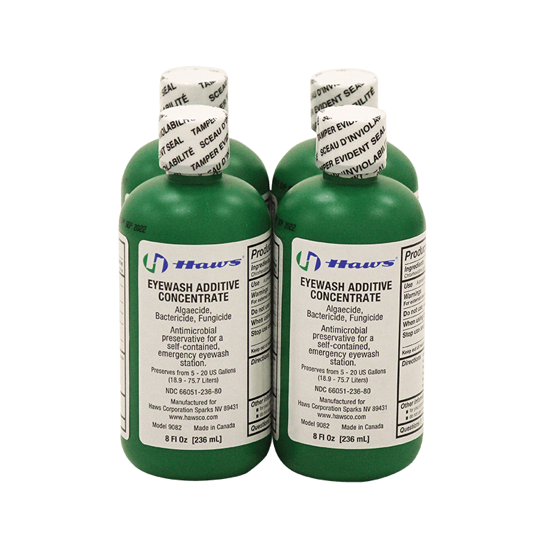 Biostatic Water Additive Solution for Eyewash, Package of Four 5 Oz. Bottles