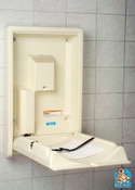 Vertical Baby Changing Table, Cream Color, Koala