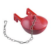 2 Inch Red Ball Flapper with Chain