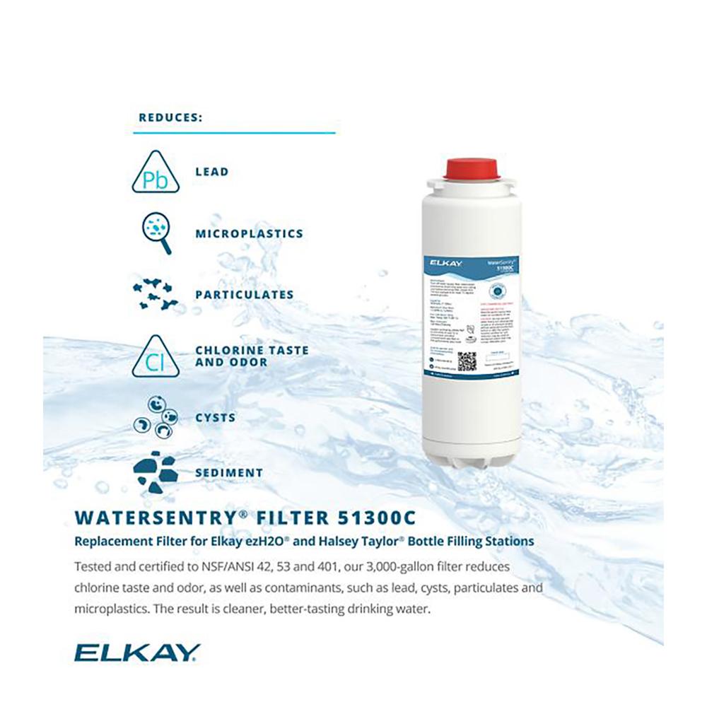 WaterSentry Plus 3,000 Gallon Replacement Filter for Bottle Fillers, Elkay