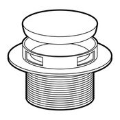 Tub Waste Touch Drain 1 1/2 Inch Chrome, Moen