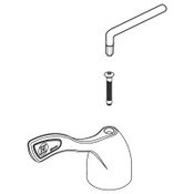 Lever Handle Hot 4 Inch Wrist Blade with Hardware for 8100 Series Chrome, Moen