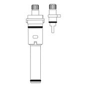Cartridge, Ceramic Disc, Extended, Moen