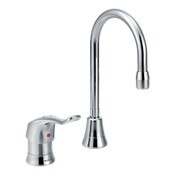 M-Dura Single Handle Lever Bar Faucet Two Hole 1.5 GPM Chrome, Moen