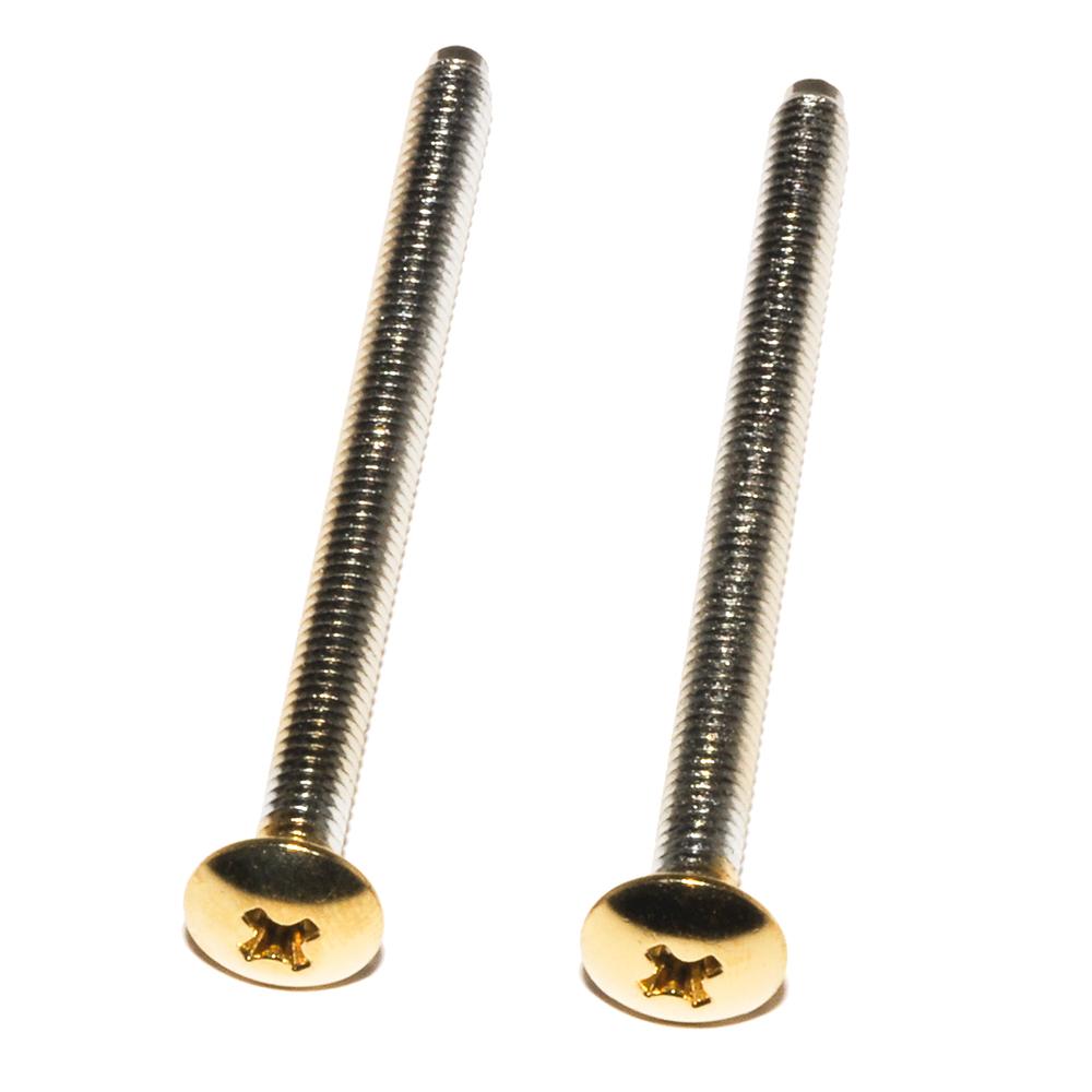 Escutcheon Screw Polished Brass (2)