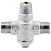 Thermostatic Tempering Valve 1/2 Npt In And Out Rough Chrom