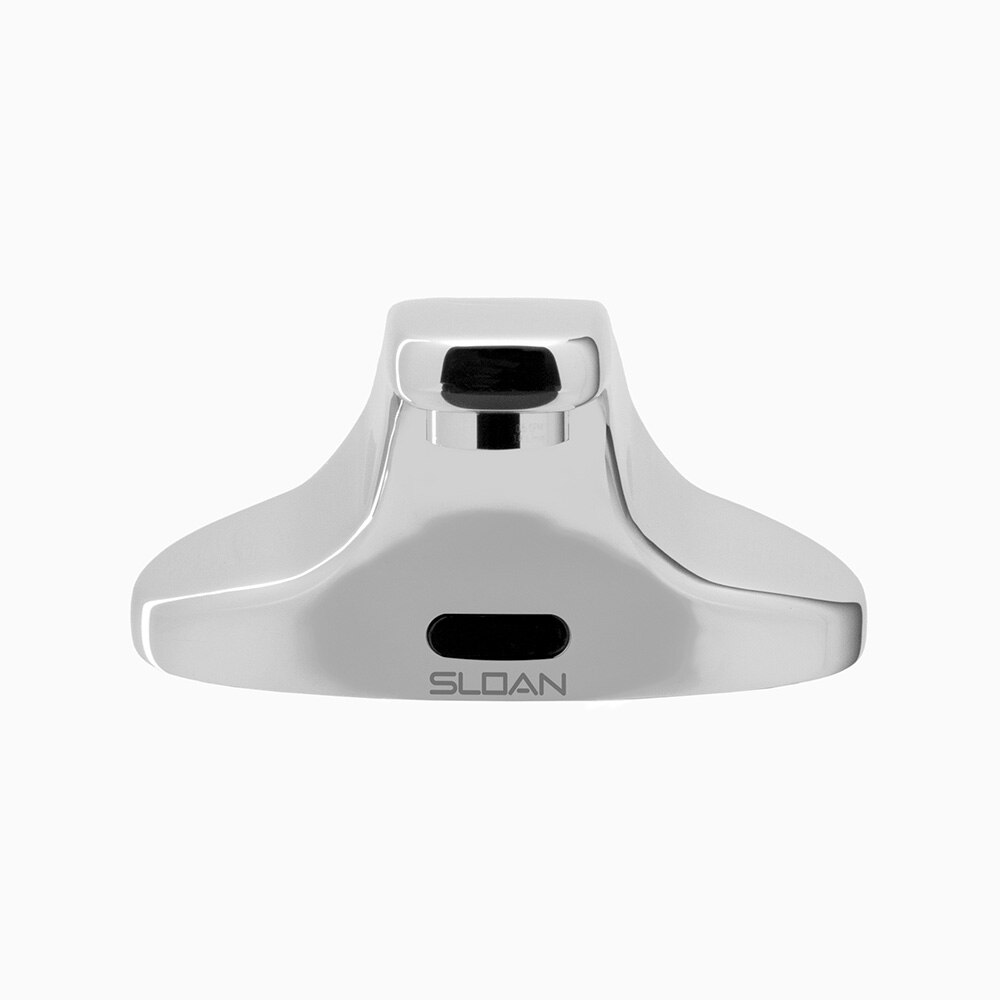 SF-2350 Single Hole Deck Mounted Mid Integrated Base Body Faucet with Below Deck Mixing Valve, 0.5 GPM, Battery Powered, Infrared Sensor, Polished Chrome, Sloan