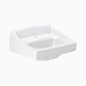 Wall Hung Sink, Single Hole with 4 Inch Backsplash