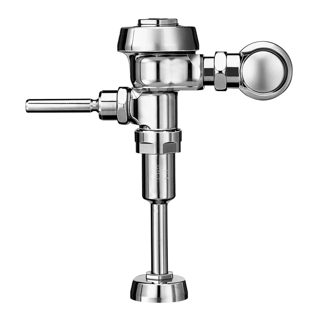 Royal Manual Urinal Flushometer, 0.125 GPF, Dual Filter Bypass, Top Spud, Single Flush, Polished Chrome, Sloan