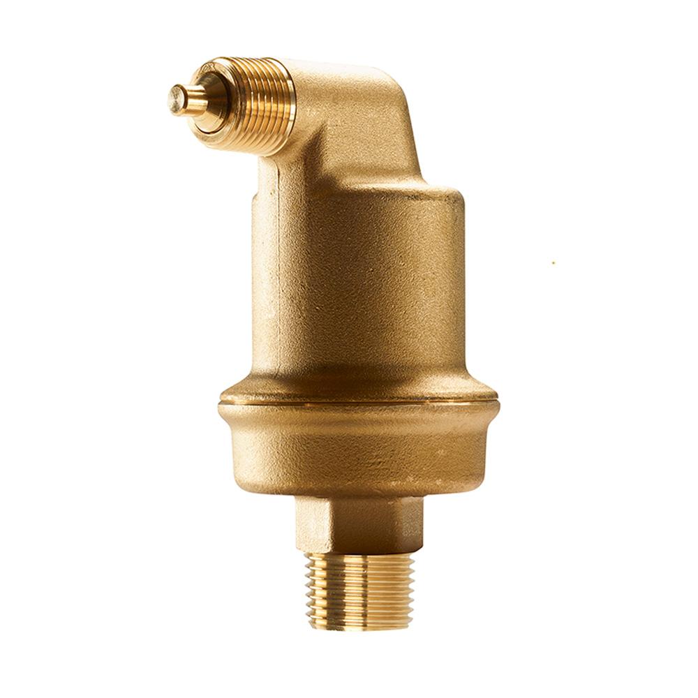 SpiroTop Automatic Air Vent 1/2 In Female NPT, 3/4 In Male NPT, Brass Body, Spirotherm