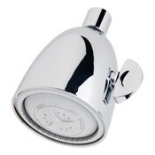 2 Mode Showerhead 3 1/4 Inch Diameter 2.5 GPM Standard 1/2 In NPT Connection Female Ball Joint Adap