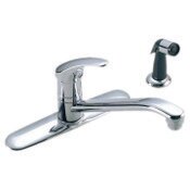 Origins Single Handle Kitchen Faucet 8 Inch Mount Ceramic Cartridge 1/2 Inch IPS Inlet Connections