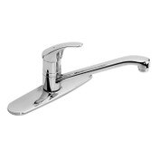 Symmetrix Single Lever Kitchen Faucet, 2.2 GPM, 8 Inch Mount Ceramic Cartridge, 1/2 Inch IPS Inlet Connections