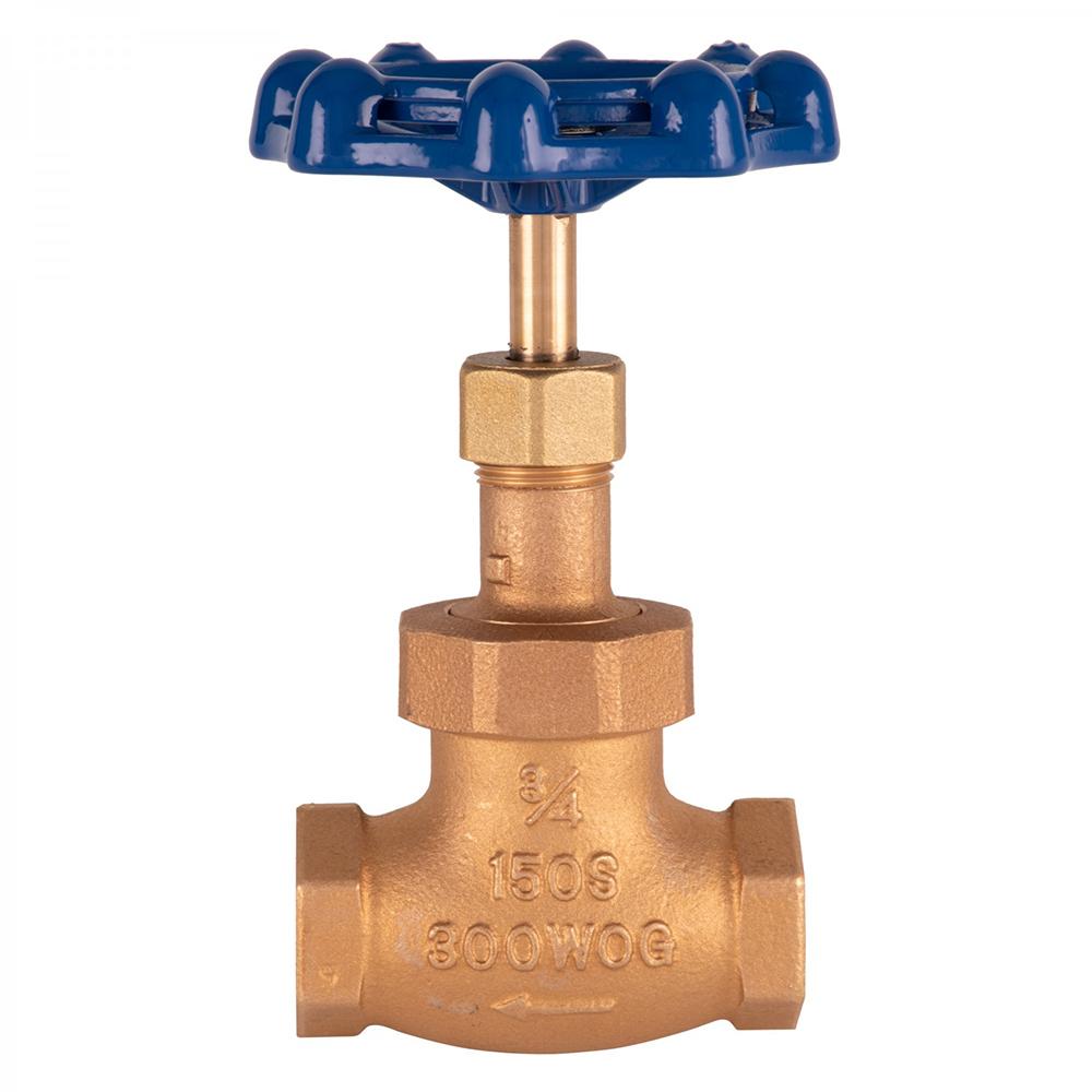 3/4" Globe Valve, Blue Handle