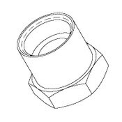 Adapter 7/8-20 Female Thread X 3/8 NPT Female Thread