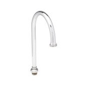Swivel Gooseneck, 5 11/16" Spread, 10 3/8" Height, 6 3/8" Clearance, T&S Brass