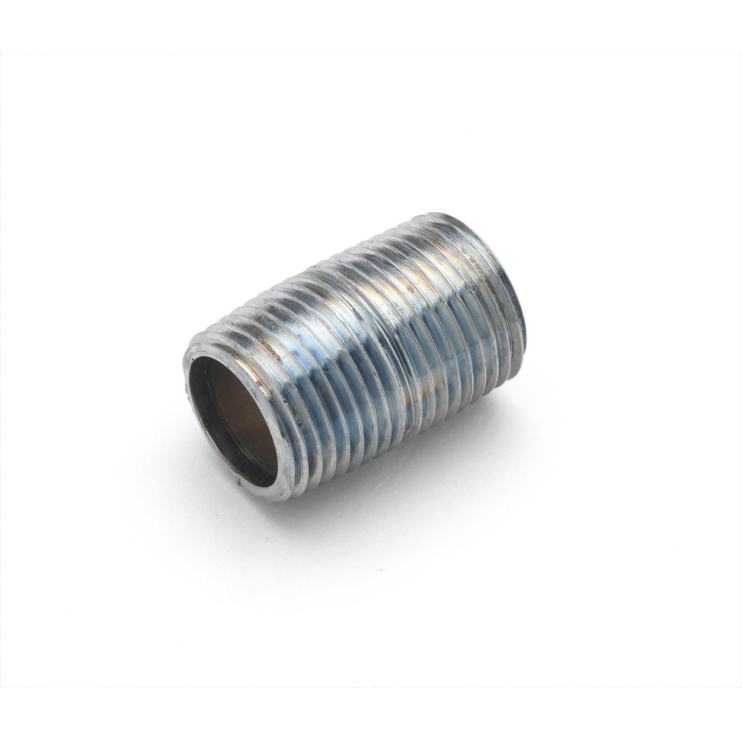 Nipple, 3/8" NPT X Close, Chrome Plated