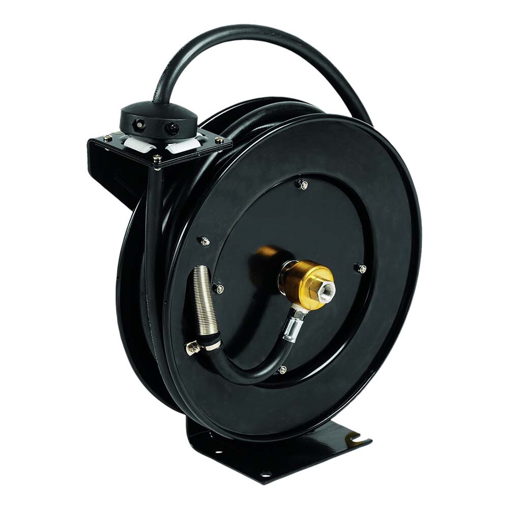 Hose Reel, Open, Epoxy Coated Steel, 3/8" X 35' Hose With Sp