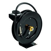 Hose Reel, Open, Epoxy Coated Steel, 3/8" X 35' Hose With Spray Valve