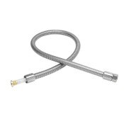 44 Inch Flexible Stainless Steel Hose, 7/8-20 UN Female Outlet and 3/4-14 UN Female Inlet, Less Handle