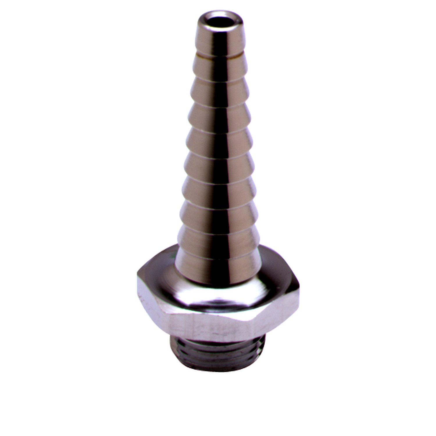 Outlet, Serrated Tip / Hose End, 3/8" NPT Male Inlet