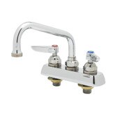 Workboard Faucet, Deck Mount, 3-1/2" Centers, 6" Swing Nozzle, Lever Handles