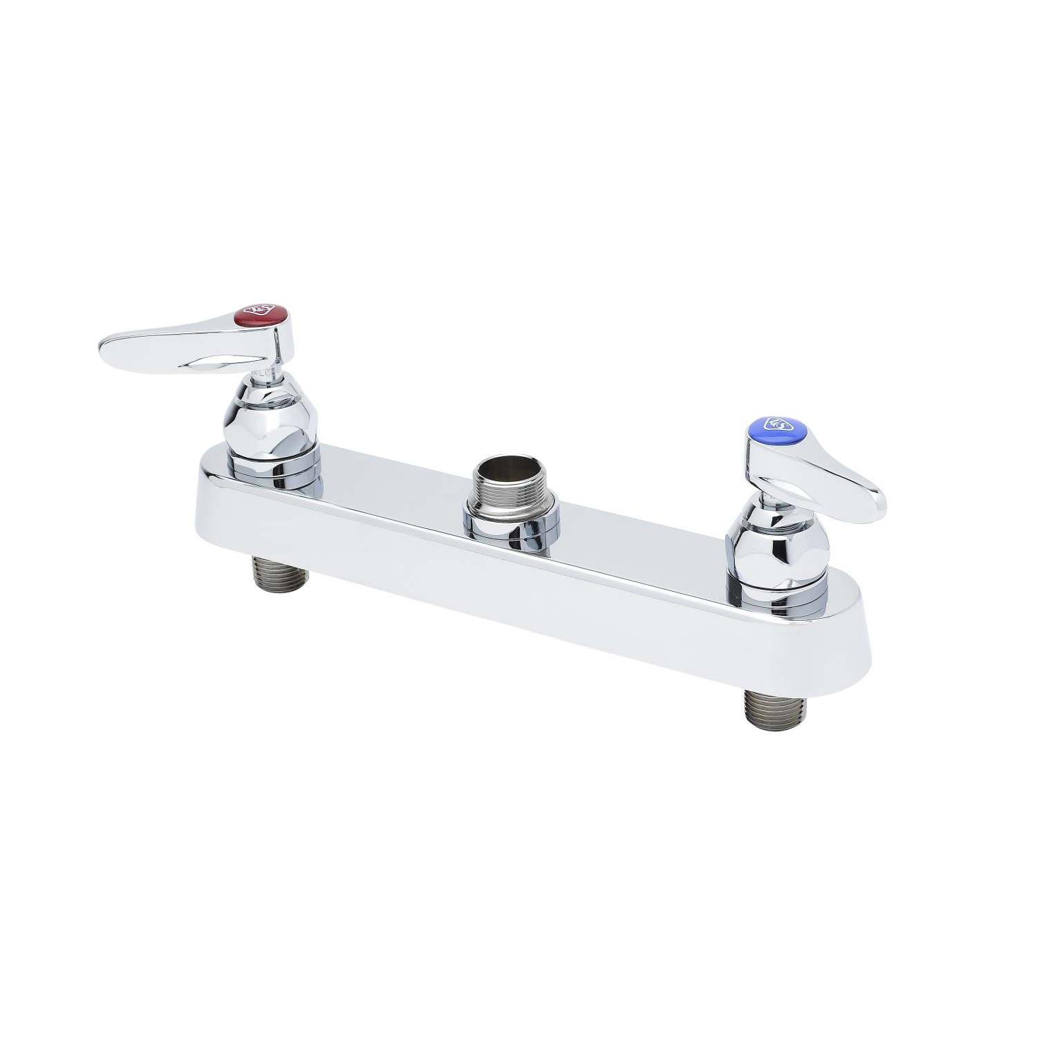 Workboard Faucet, Deck Mount, 8" Centers, Lever Handles, Les