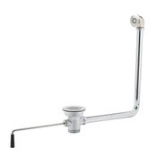 Waste Drain Valve, Twist Handle, 3" X 2" W/ Overflow, NPT Adapter