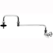 Pot Filler, Wall Mount, Single Control, 18" Double Joint Nozzle, Insulated On-Off Control