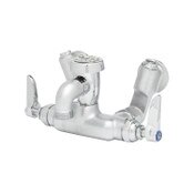 Service Sink Faucet, Wall Mount, Adjustable Centers, Vacuum Breaker, Stop, Rough Chrome