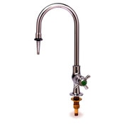 Lab Faucet, Deck Mount, Tin Lined, Single Temperature, Swivel/Rigid Gooseneck, Serrated Tip