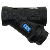 Wye Pat Strainer, 1 1/4 Inch, Cast Iron, Thread, 20 Mesh Screen, Tapped Rtr Cap, Series 77, Watts