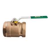 Ball Valve, 3 Inch, Lead Free, 2-Piece Standard Port with Threaded Ends, Series 6000, Watts