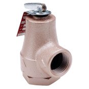 Boiler Pressure Relief Valve, 3/4 Inch, Iron, 30 PSI, Forged Brass Inlet, Series 374 , Discharge Line Flood Sensor Connection Included, Watts