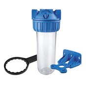 Kit, 3P Filter with Collar, Single 2.5” X 10”, Clear Sump, 3/4” Npt, Bracket & Wrench
