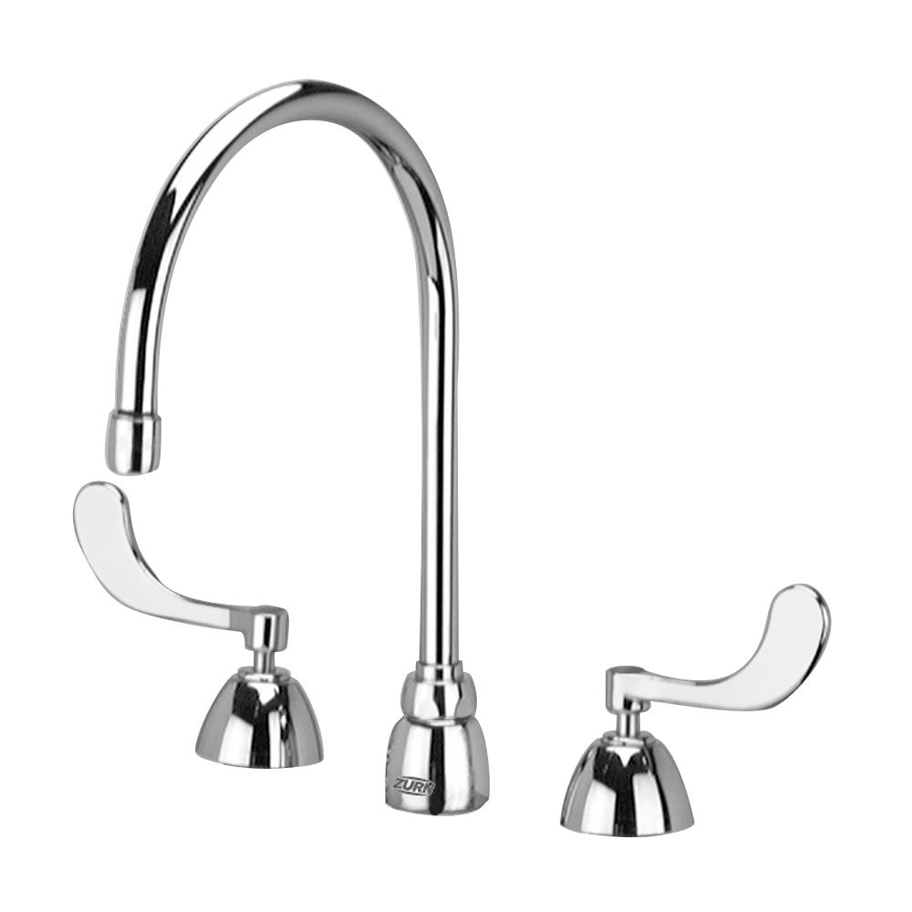 Faucet 8 In Cc Goose Neck 4 In Blade Handle Zurn