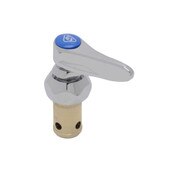 Cold Lever Handle with Blue Index Button (T&S Logo) and Screw
