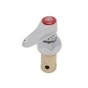 Hot Lever Handle with Red Index Button (T&S Logo) and Screw