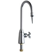 Deck-Mounted, Tin-Lined Laboratory Pure Water Fitting, Laboratory Nozzle With 10 Serrations For Lab