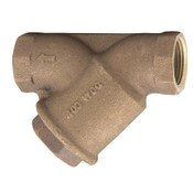 Wye Pat Strainer, 1 1/2 Inch, LF, Thread, 20 Mesh Screen, Solid Rtr Cap, Series 777M1, Watts